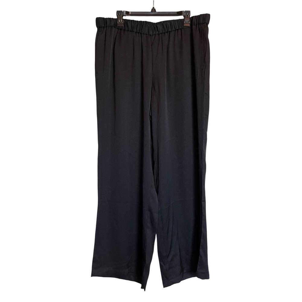 J Jill Pants XL Gray Wide Leg Pull On NEW